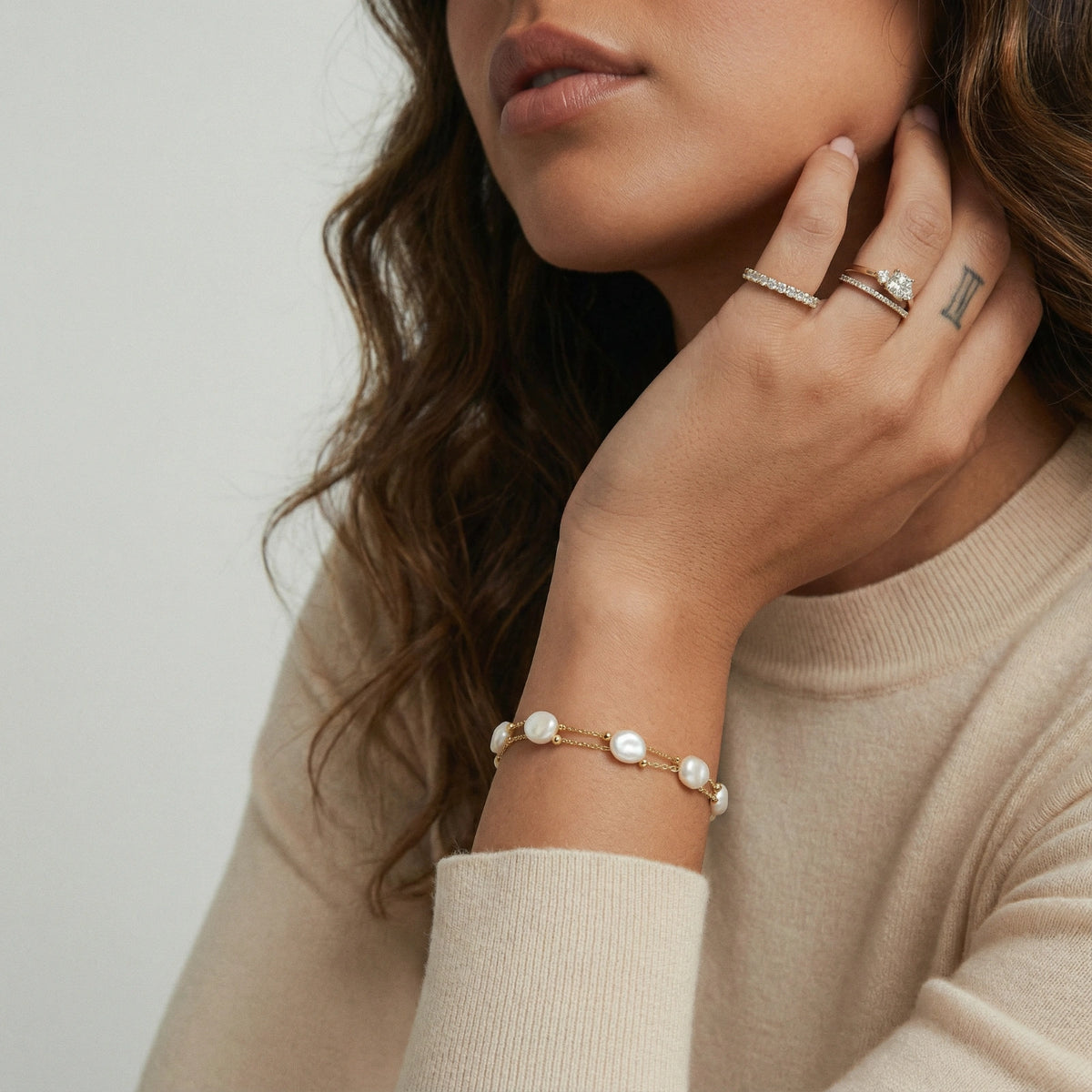 Layered Baroque Pearl Bracelet