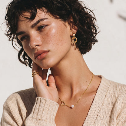 Heart & Pearl Necklace